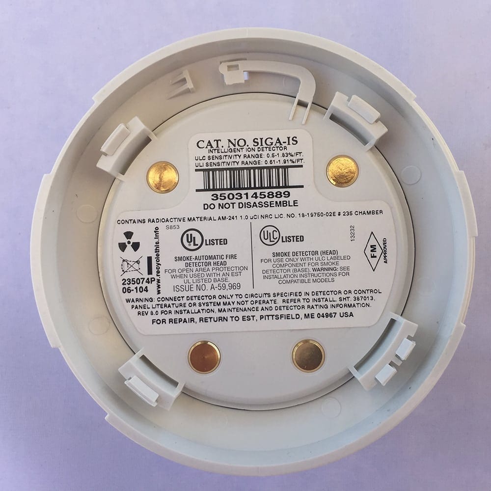 EDWARDS EST SIGA-IS SMOKE DETECTOR ION FREE SHIPPING THE SAME BUSINESS DAY 