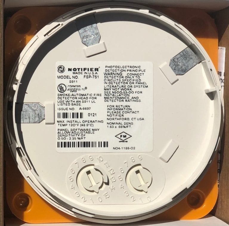 Notifier FSP751 Ion Smoke Detector