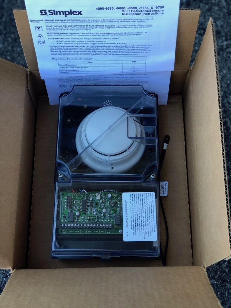 Simplex 40989756 Duct Smoke Detector