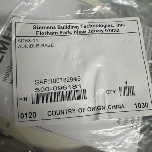 New/Sealed Siemens ADBX-11 Detector Base P/N: 500-096181